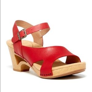 Dansko Tasha Clog Sandal Red